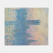 Couverture Polaire Le coucher du soleil des Chambres de Claude Monet (Devant (Horizontal))