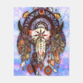 Couverture Polaire Le crâne de Buffalo, une tribu d'amérindiens Dream (Devant)