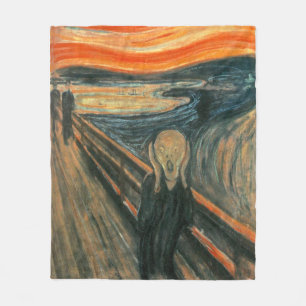 Couverture Polaire Le cri perçant par la peinture d'Edvard Munch