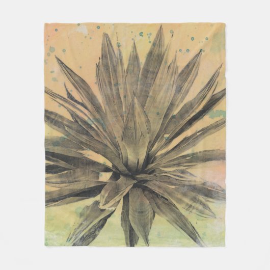 Couverture Polaire Le désert rêve la plante verte de | (Devant)