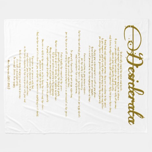 Couverture Polaire Le Desiderata "Choses désirées" do-it-yourself cou (Devant (Horizontal))