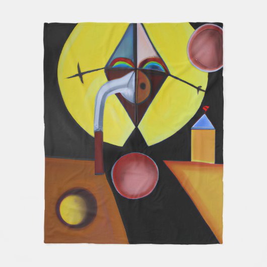 Couverture Polaire Le docteur de la peste - Peinture à l'huile (Devant)