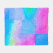 Couverture Polaire Le doux Art beau Couleur éclate. Conception de sur (Devant (Horizontal))