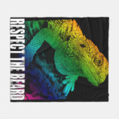 Couverture Polaire Le Dragon Porté Respecte La Barbe (Devant (Horizontal))