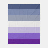 Couverture Polaire Le drapeau de la fierté lesbienne boucher de Slipp (Devant)