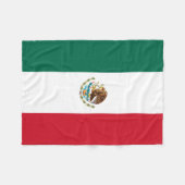 Couverture Polaire Le drapeau national mexicain (Devant (Horizontal))