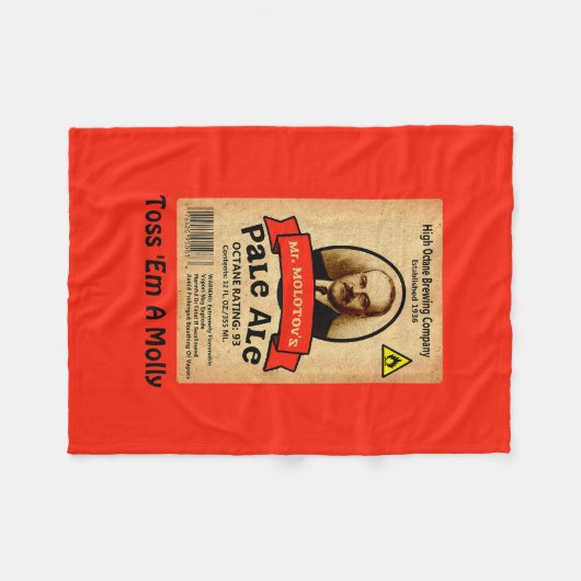 Couverture Polaire Le Étiquette Pale Ale de M. Molotov (Devant (Horizontal))