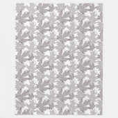 Couverture Polaire Le feuille d'automne, taupe dispersé part sur le (Devant)