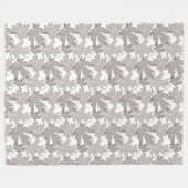 Couverture Polaire Le feuille d'automne, taupe dispersé part sur le (Devant (Horizontal))