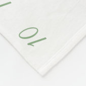 Couverture Polaire Le feuille vert a personnalisé la photo Fle (Coin)