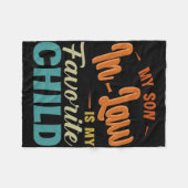 Couverture Polaire Le Fils En Droit Est Ma Favorite Famille Enfant Fu (Devant (Horizontal))