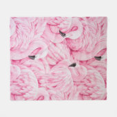 COUVERTURE POLAIRE LE FLAMANT ROSE EST PARTOUT (Devant (Horizontal))