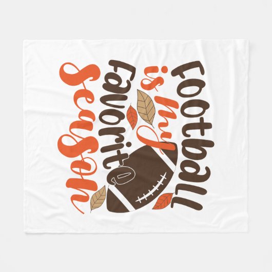 Couverture Polaire Le football est ma saison préférée (Devant (Horizontal))