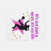 COUVERTURE POLAIRE LE FOOTBALL EST MA VIE (Devant (Horizontal))