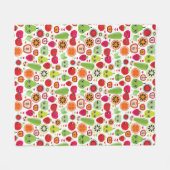 Couverture Polaire le fruit badine la pomme d'illustration (Devant (Horizontal))