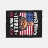 Couverture Polaire Le gagnant de Trump pour un Humour drôle (Devant (Horizontal))