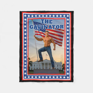 Couverture Polaire Le Gavinator Drôle Gavin Newsom Troll Trump Me