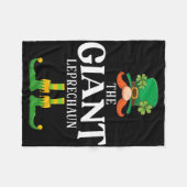 Couverture Polaire Le Géant Leprechaun St Patricks Day Matching (Devant (Horizontal))