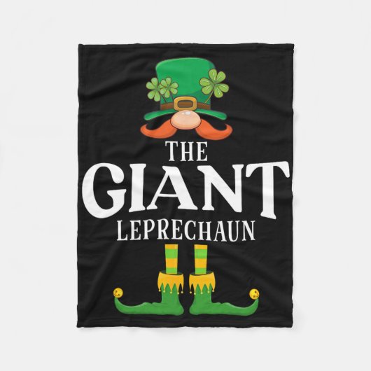 Couverture Polaire Le Géant Leprechaun St Patricks Day Matching (Devant)