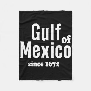 Couverture Polaire Le Golfe Du Mexique Rétro Officiel Depuis 1672 Vin