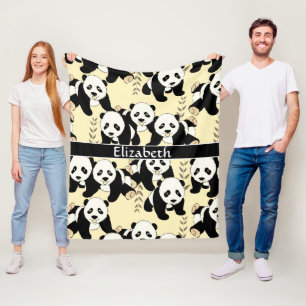 Couverture Polaire Le graphique d'ours panda personnalisent plus