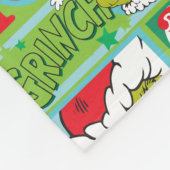 Couverture Polaire Le Grinch | 12 Jours de Motif Grinchmas (Coin)