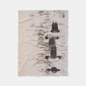 Couverture Polaire Le groupe de canards de canard pilet recueillent (Devant)