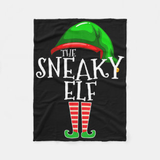 Couverture Polaire Le groupe Elf Sneaky Matching Family Christmas Gif