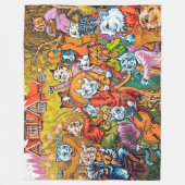 Couverture Polaire Le groupe joue, Louis Wain (Devant)