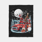 Couverture Polaire Le Groupe Xmas Gnome Père Noël Entlebucher Mountai (Devant)