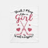 Couverture Polaire Le hockey (Devant)