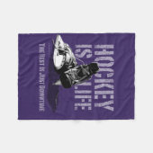 Couverture Polaire Le hockey c'est la vie (Devant (Horizontal))