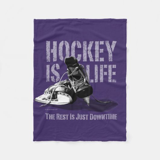 Couverture Polaire Le hockey c'est la vie (Devant)
