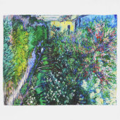 Couverture Polaire Le Jardin de l'Asile à Saint-Rémy, Van Gogh (Devant (Horizontal))