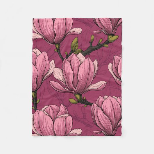 Couverture Polaire Le jardin de Magnolia (Devant)