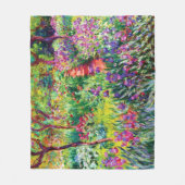 Couverture Polaire Le jardin d'Iris à Giverny par Claude Monet (Devant)