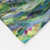 Couverture Polaire Le jardin d'Iris à Giverny par Claude Monet (Coin)