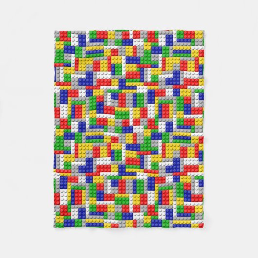 Couverture Polaire Le jouet préféré du garçon de bloc constitutif (Devant)