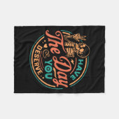 Couverture Polaire Le Jour Que Vous Méritez Skeleton Motivational Quo (Devant (Horizontal))