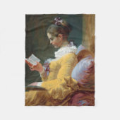 Couverture Polaire Le lecteur, Fragonard (Devant)