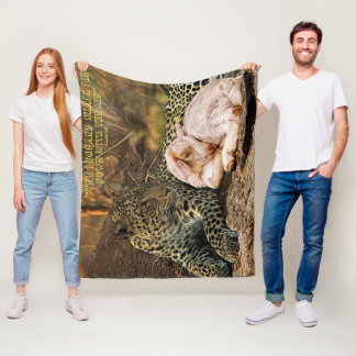 Couverture Polaire Le léopard se couchera avec l'enfant-Isaïe 11