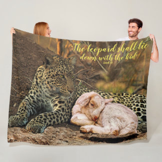 Couverture Polaire Le léopard se couchera avec l'enfant-Isaïe 11