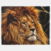 COUVERTURE POLAIRE LE LION MAJESTUEUX (Devant (Horizontal))