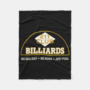 Couverture Polaire Le Logo Et La Devise Du Club Du Pool Hall Vintage 