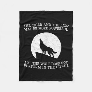 Couverture Polaire Le loup ne se produit pas dans le cirque Cool Wolf