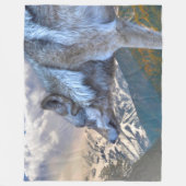 COUVERTURE POLAIRE LE LOUP SEUL SURPLORE LA LIBERTÉ (Devant)