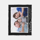 Couverture Polaire Le manuscrit moderne de modèle photo de famille (Devant)