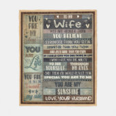 Couverture Polaire Le mari à la femme Amour du mari (Devant)