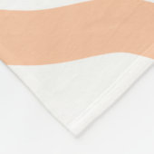 Couverture Polaire Le mariage de nom de la mariée date pêche (Coin)