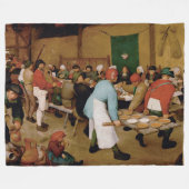 Couverture Polaire Le Mariage paysan par Pieter Bruegel l'Ancien (Devant (Horizontal))
